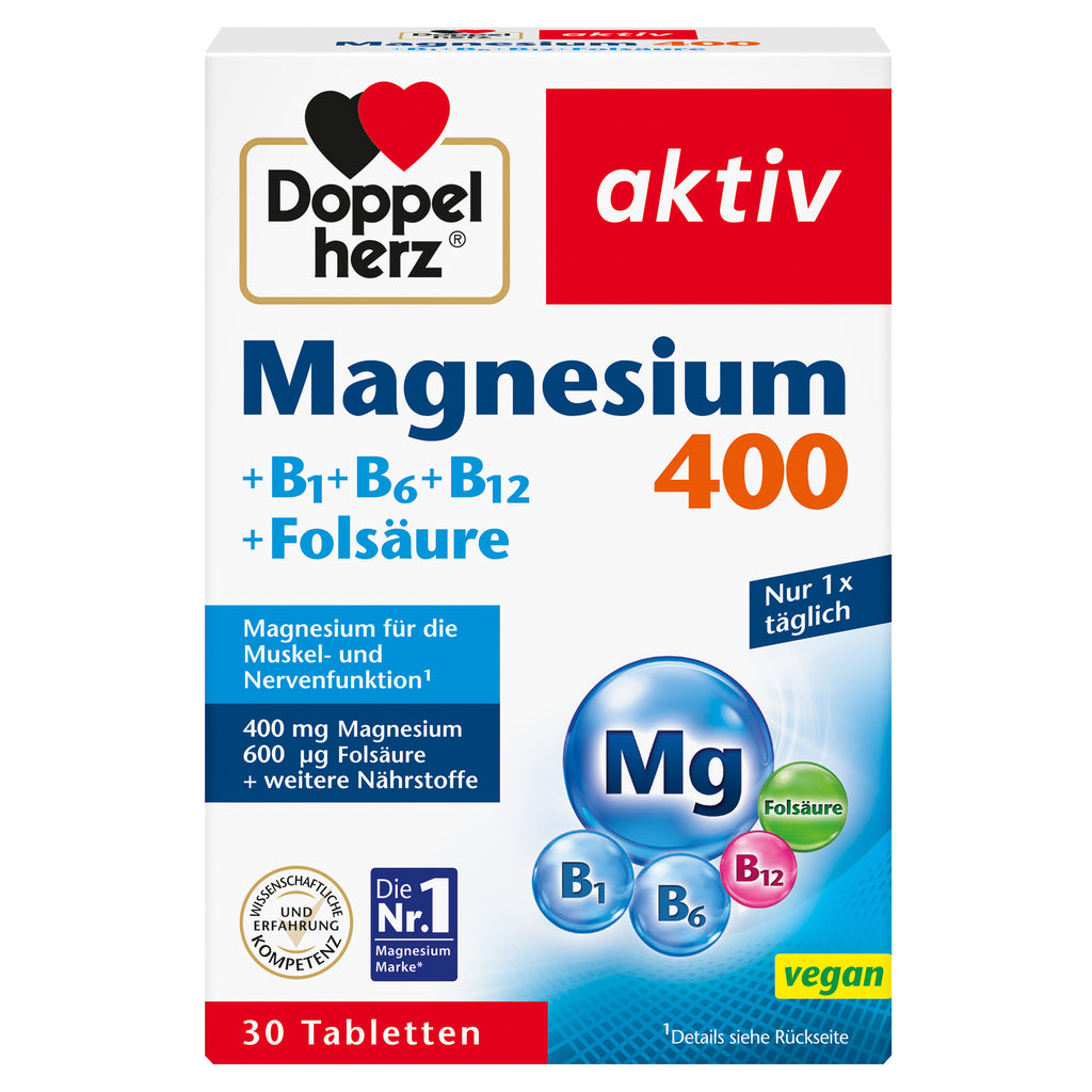Doppelherz雙心 ・ 活性鎂400 維他命B複合片