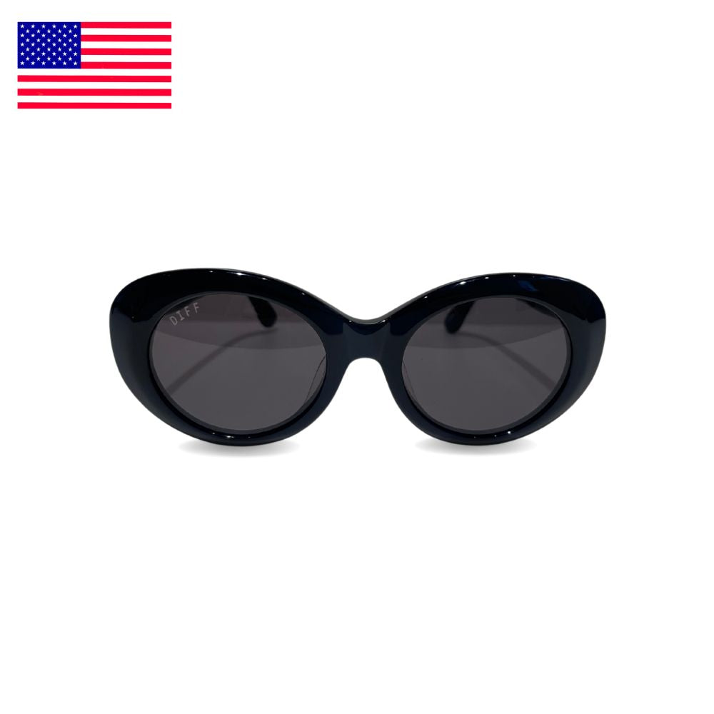 DIFF OLIVIA 貓眼形太陽眼鏡 (黑色)