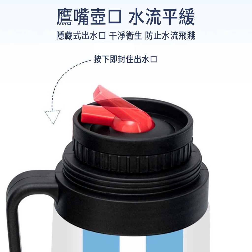 PLAYADITO 藍白10號保溫壺 1L