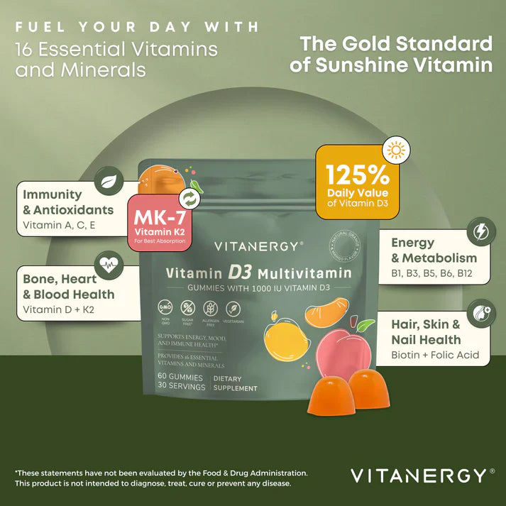 Vitanergy維生素D3軟糖 (60粒)